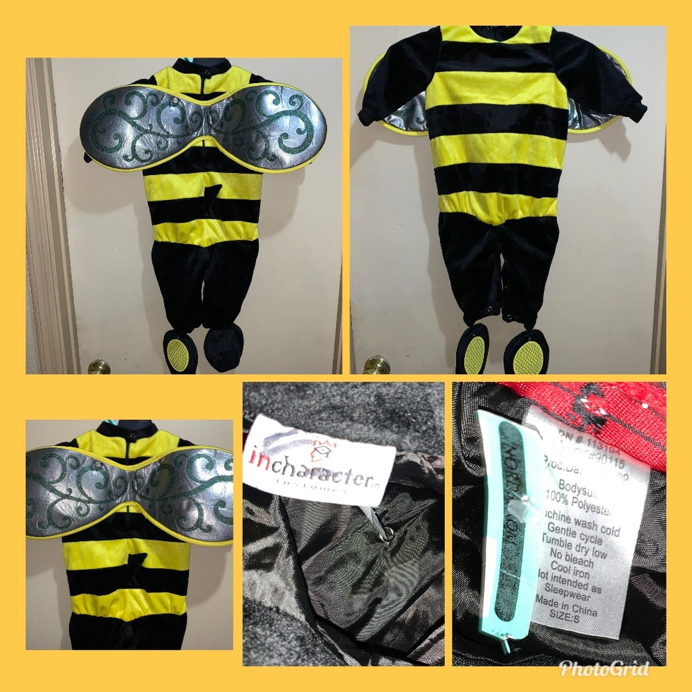 INCHARACTER BUMBLE BEE COSTUME INFANT SZ S